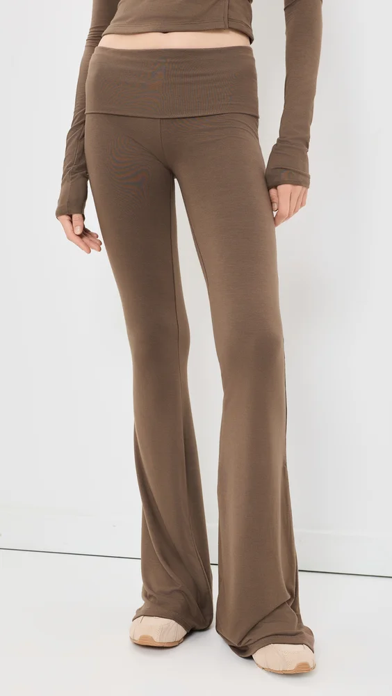 Fold Over Flare Pants