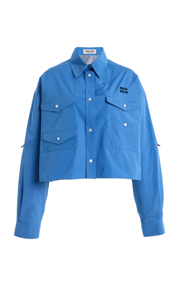 Cotton-Poplin Shirt Jacket
