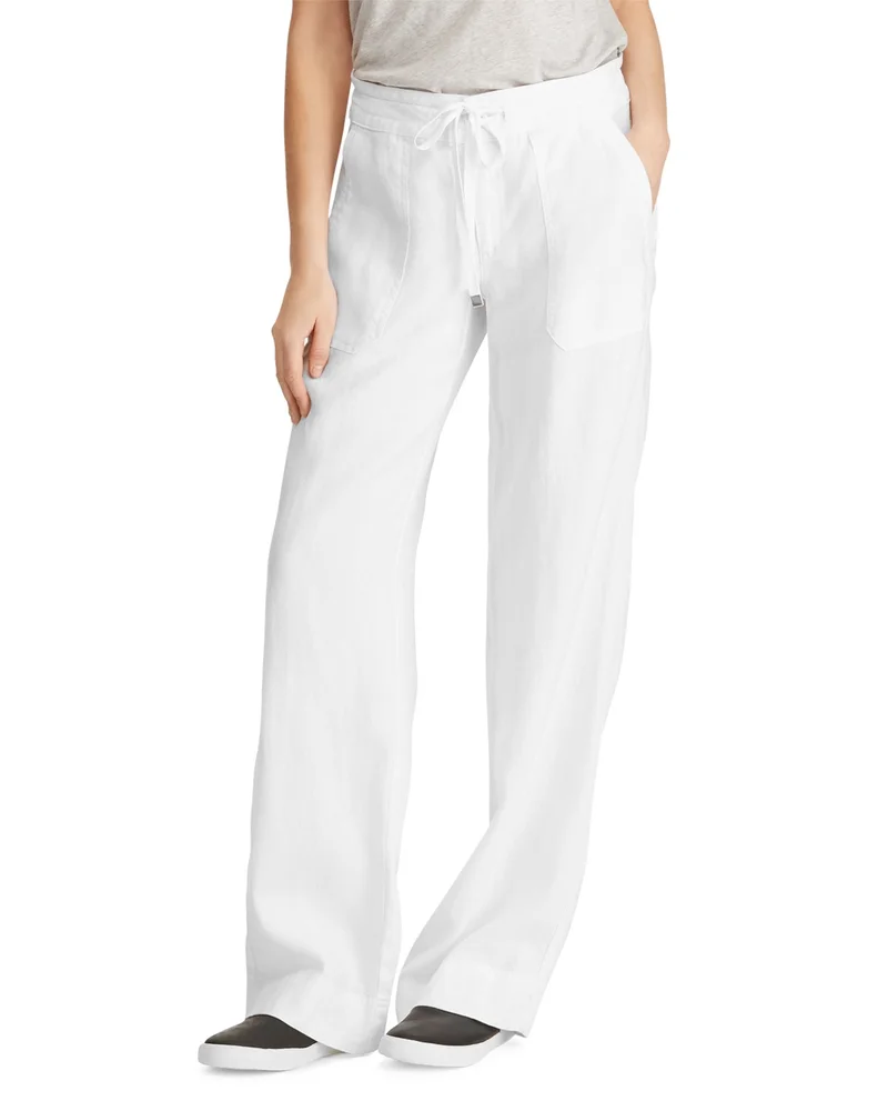 Linen Wide-Leg Pants, Regular & Petite
