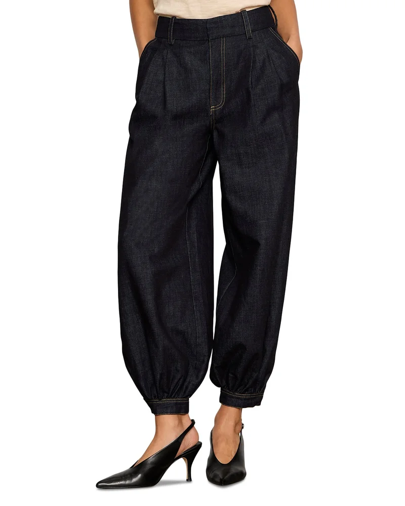 Denim Balloon Ankle Trousers