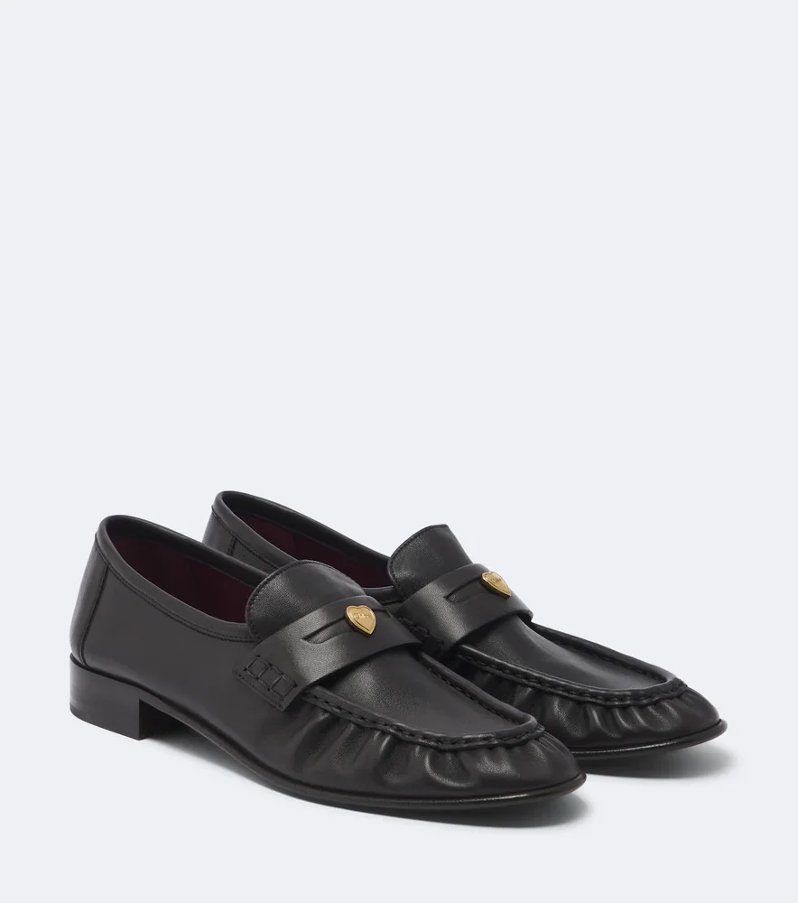 Letti leather penny loafers