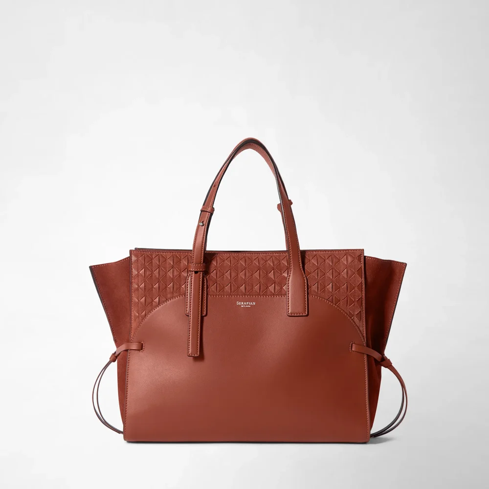 Medium Maro bag in seta leather and Mosaico