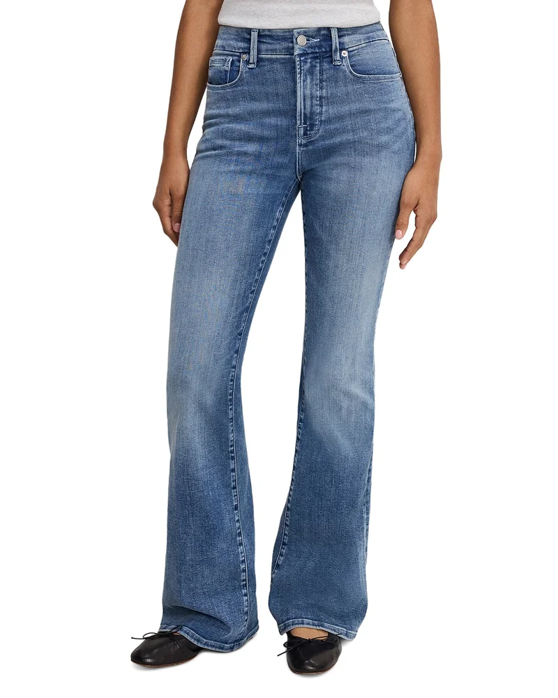 Good Legs Flared Jeans in Indigo1154