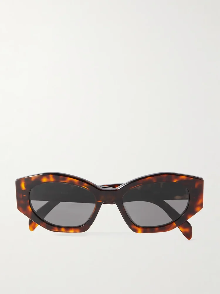 Triomphe cat-eye tortoiseshell acetate sunglasses