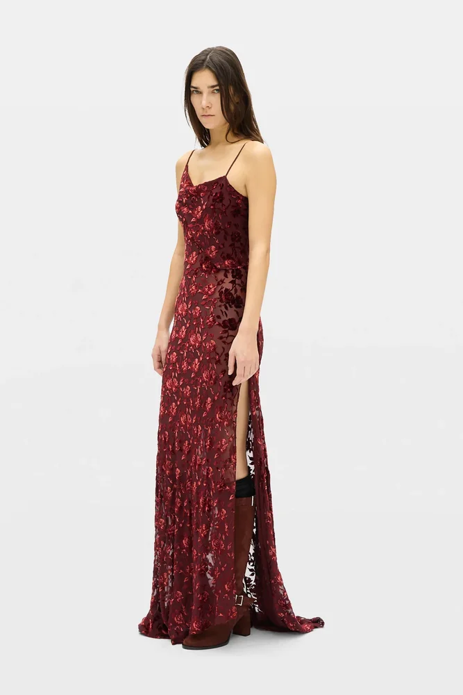 Aaricia Long Bias Slip Dress