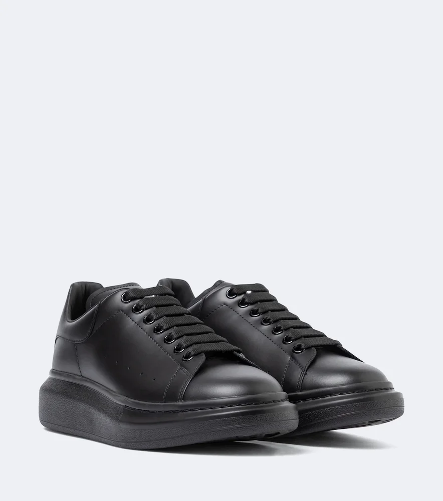 Oversized leather sneakers