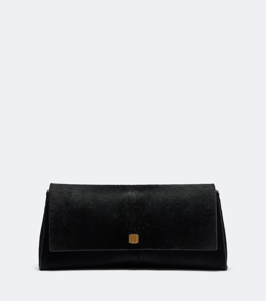 Audrey Medium calf hair clutch