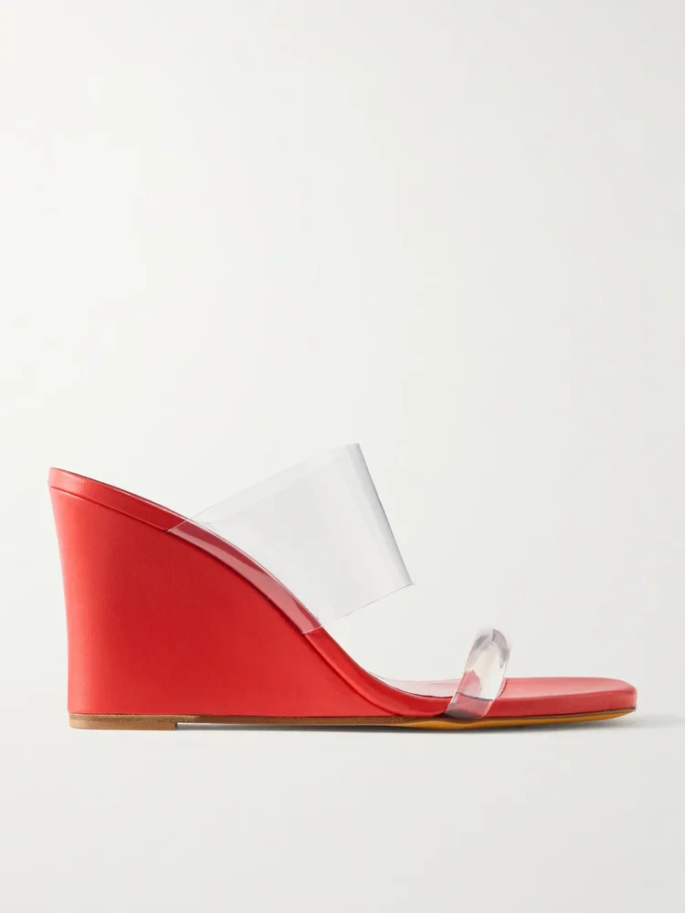 Olympia PVC wedge sandals