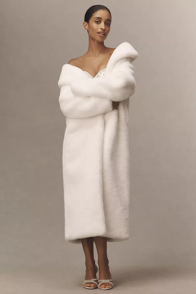 Vivian Faux- Fur Long Coat