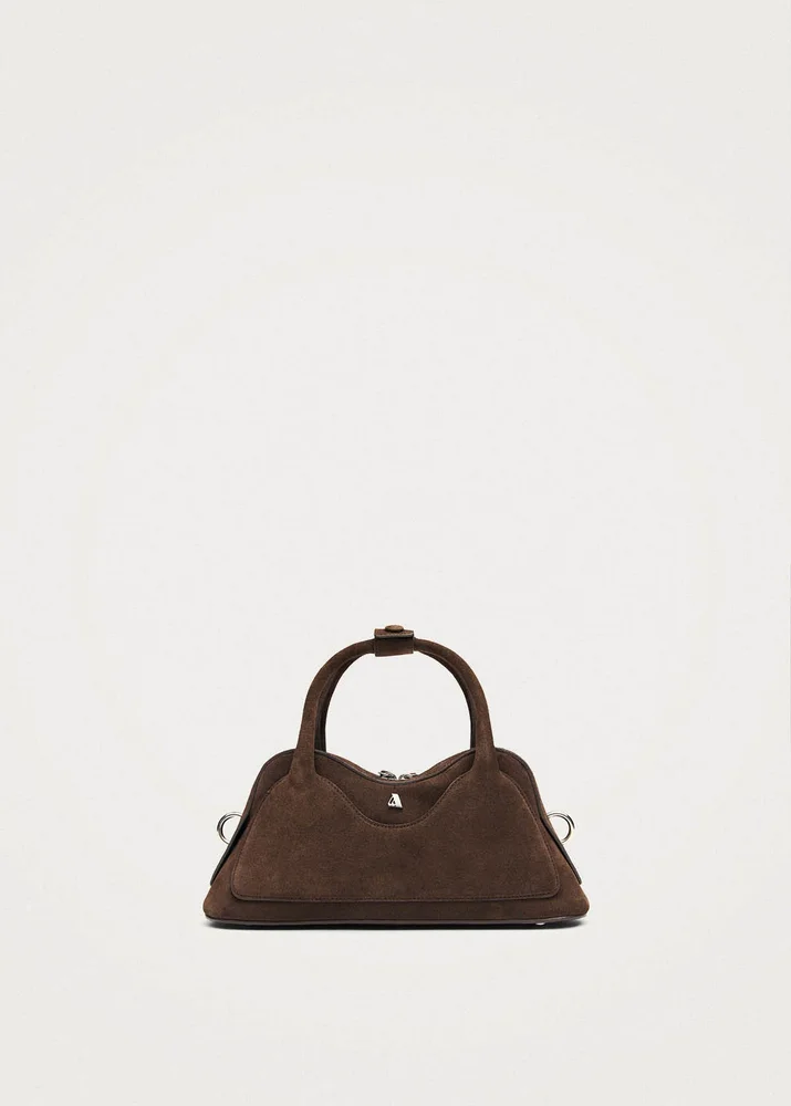Hilma Mini Suede Brown Leather Bag