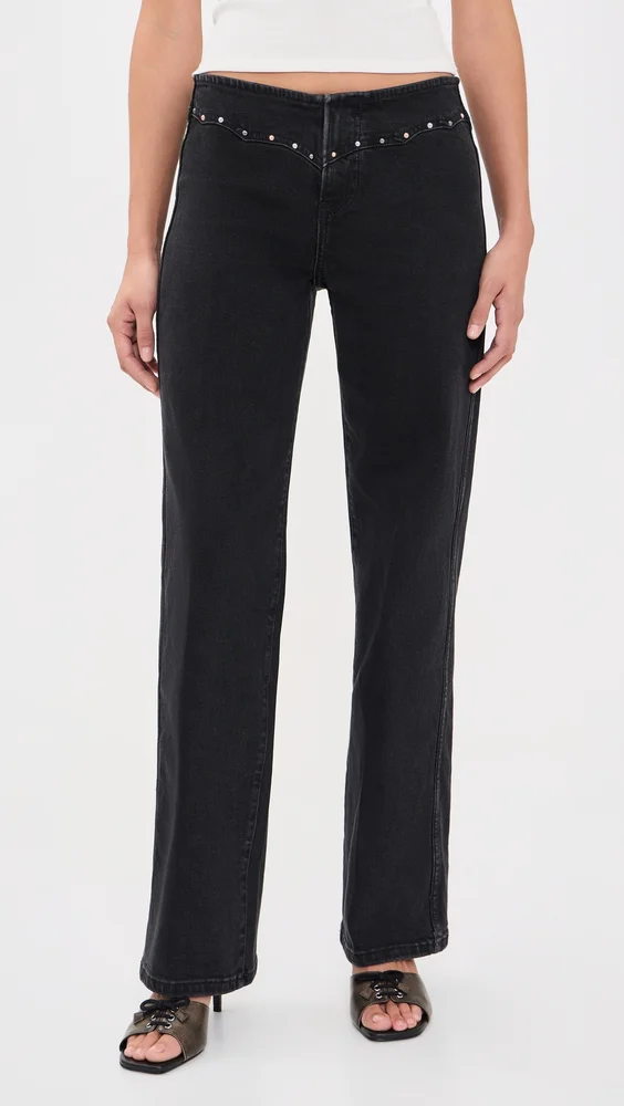 Rayla Low Rise Straight Stretch Jeans