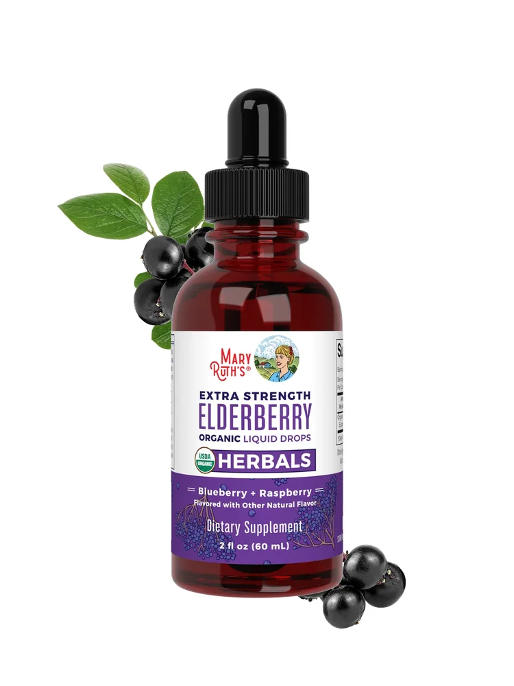 Organic Elderberry Extra Strength Liquid Drops