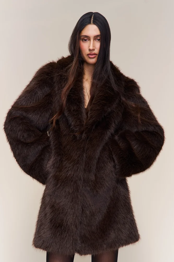 Roxie Faux Fur Coat
