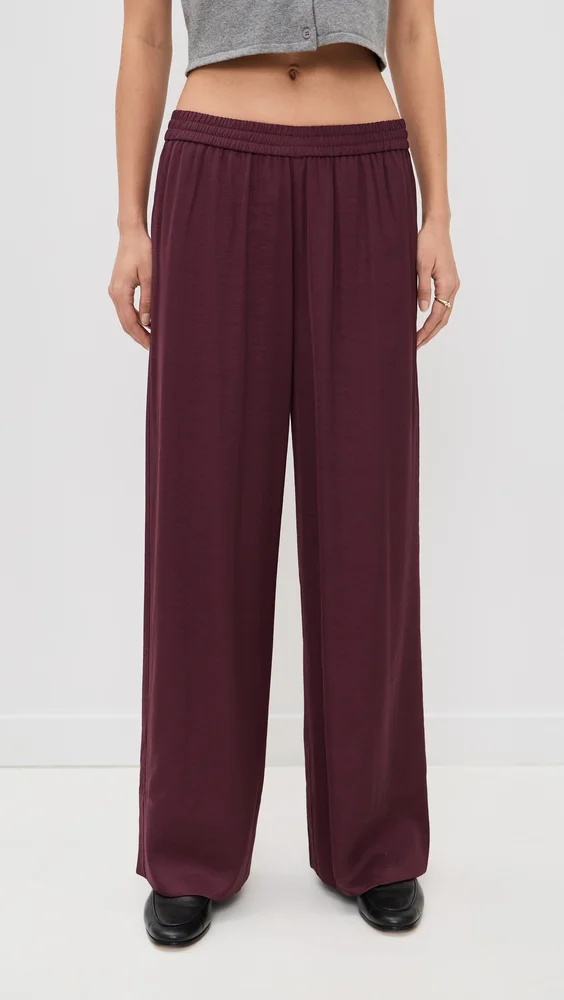 Arden Satin Wide Leg Pants