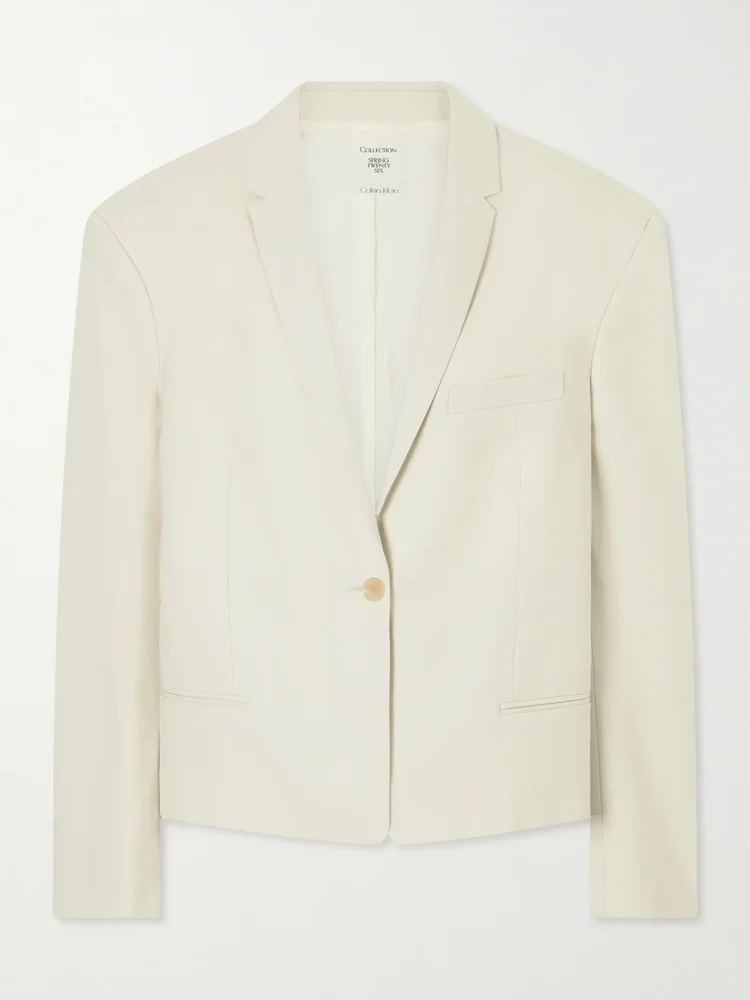 Cordelia wool-twill blazer