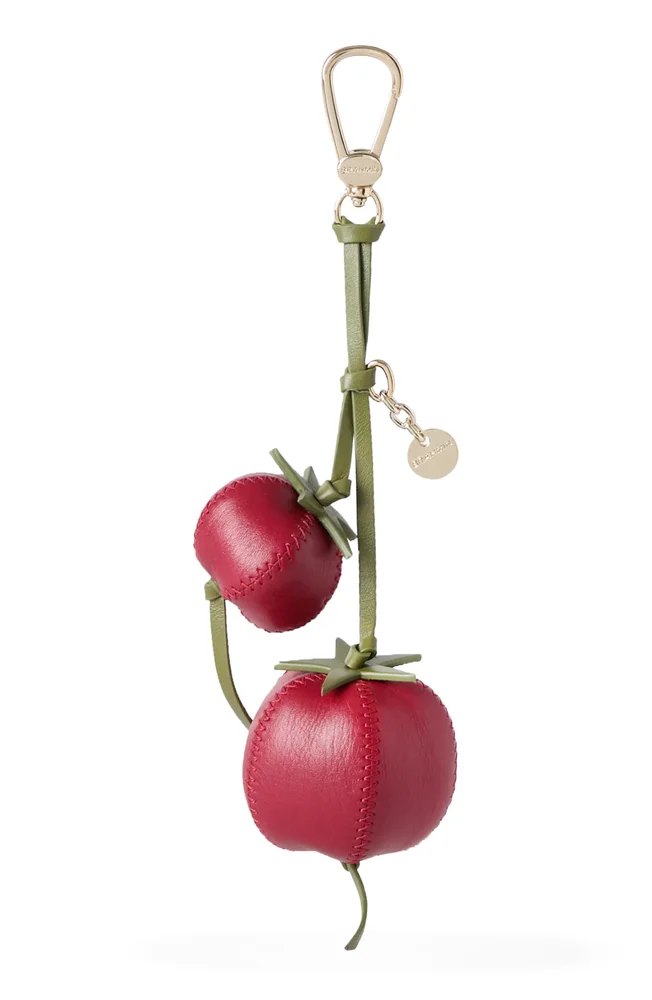 Tomato Leather Bag Charm