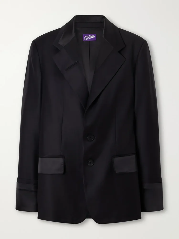 Wool-gabardine blazer