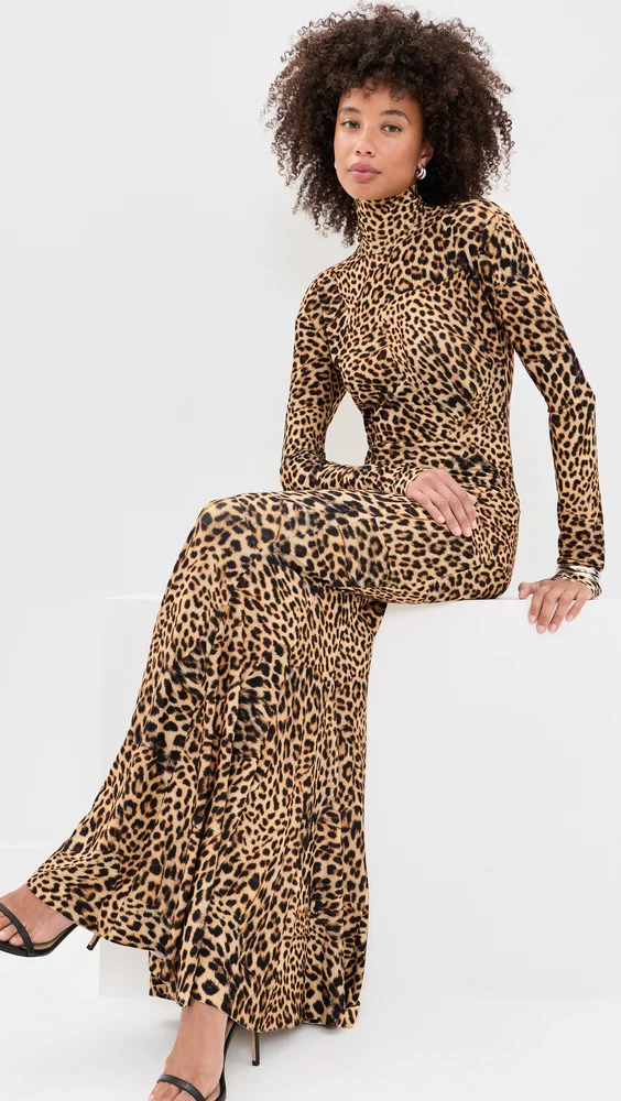 Long Sleeve Turtle Fishtail Gown