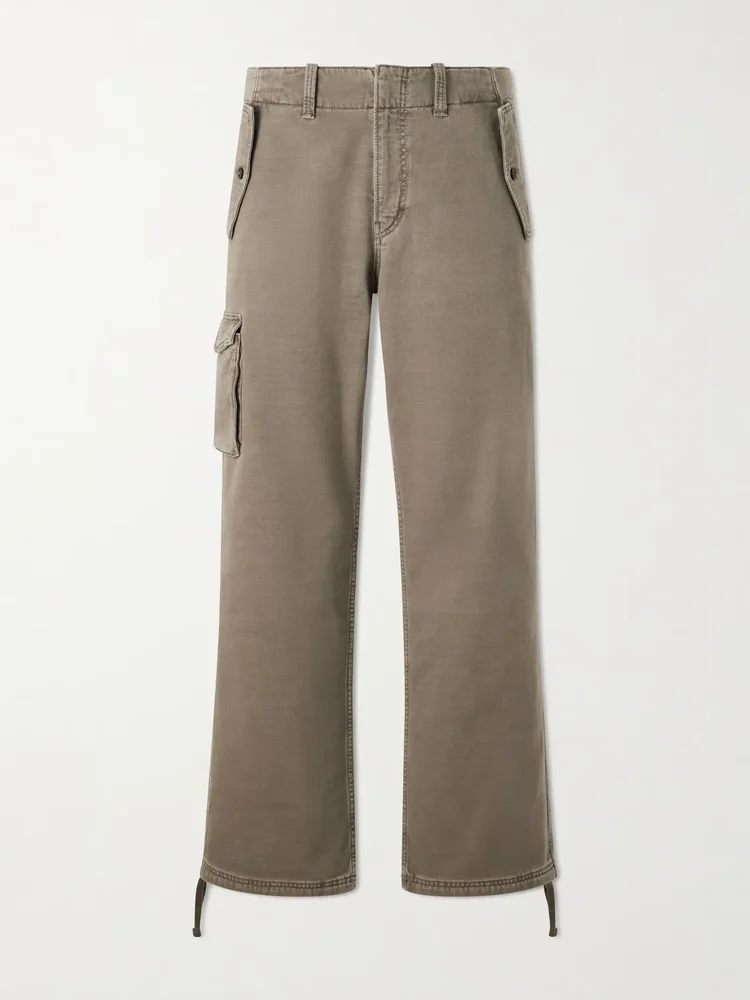 Monti Straight-Leg Cotton-Twill Trousers