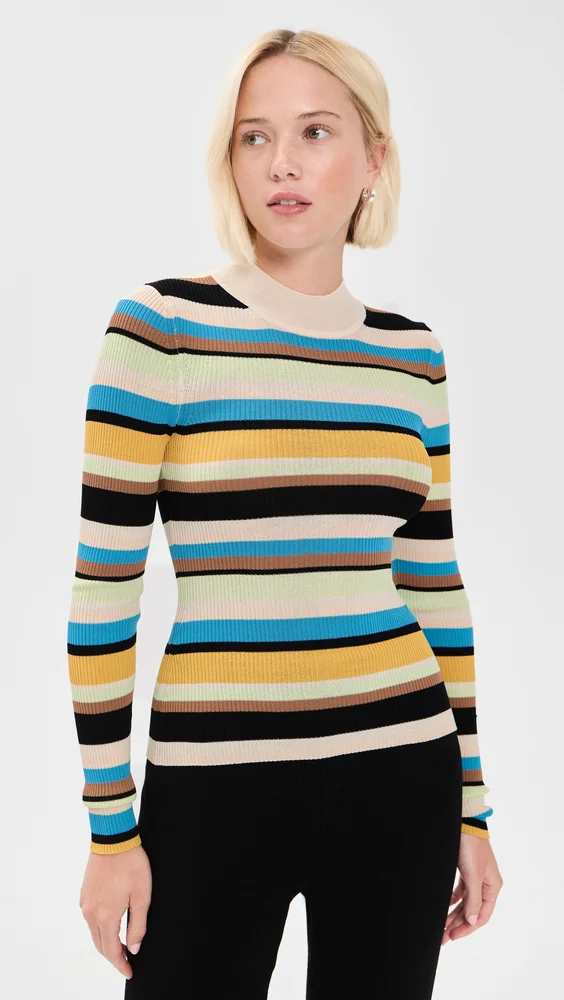 Mika Striped Knit Top