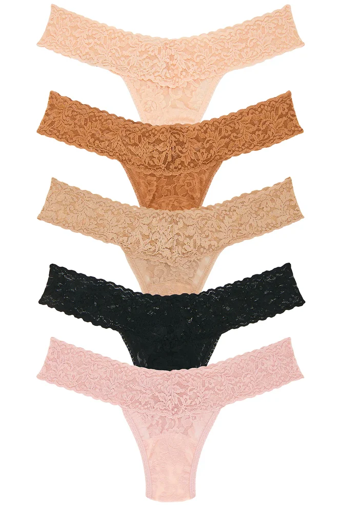 Signature Lace Low Rise 5 Packs