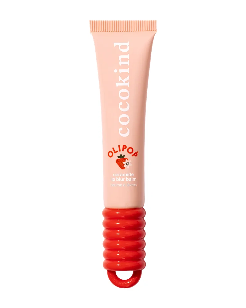 Flavored Ceramide Lip Blur Balm in olipop strawberry vanilla