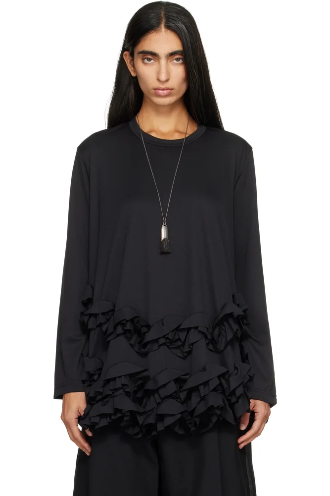 Ruffled T-shirt
