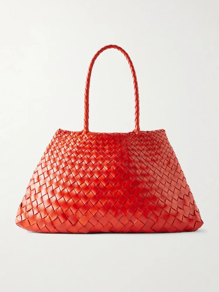 Santa Croce woven leather tote