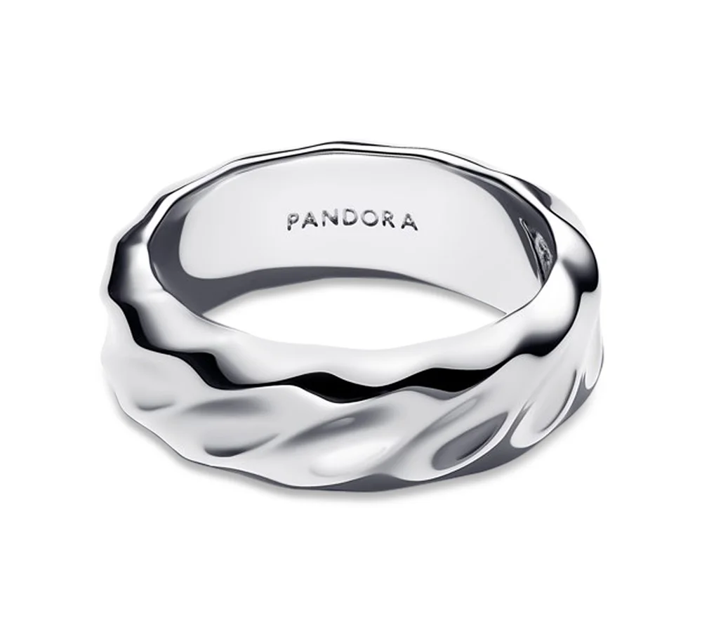Rippled Wide Band Ring
