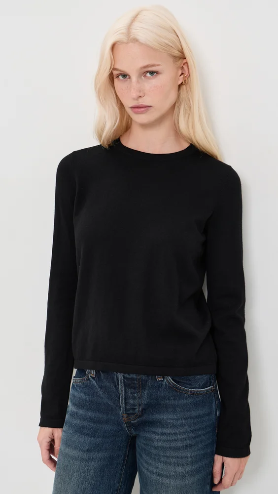Cotton Cashmere Long Sleeve Tee