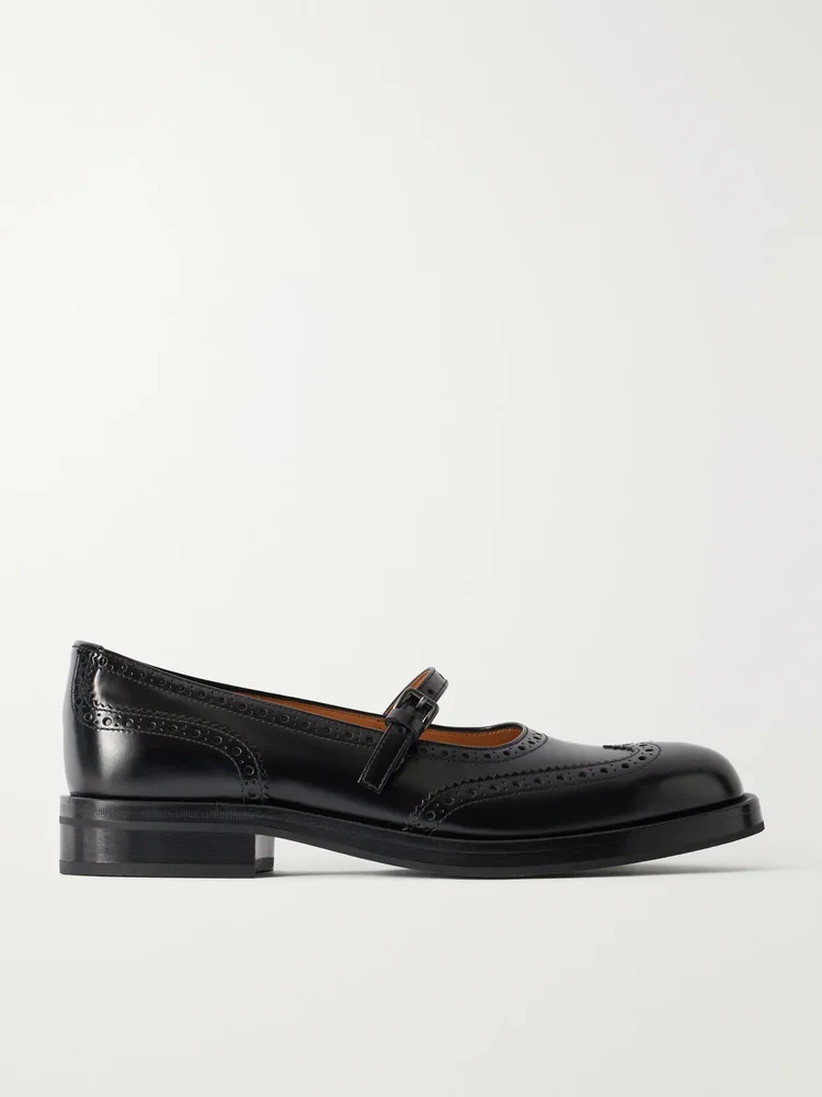 Sheila leather Mary Jane flats