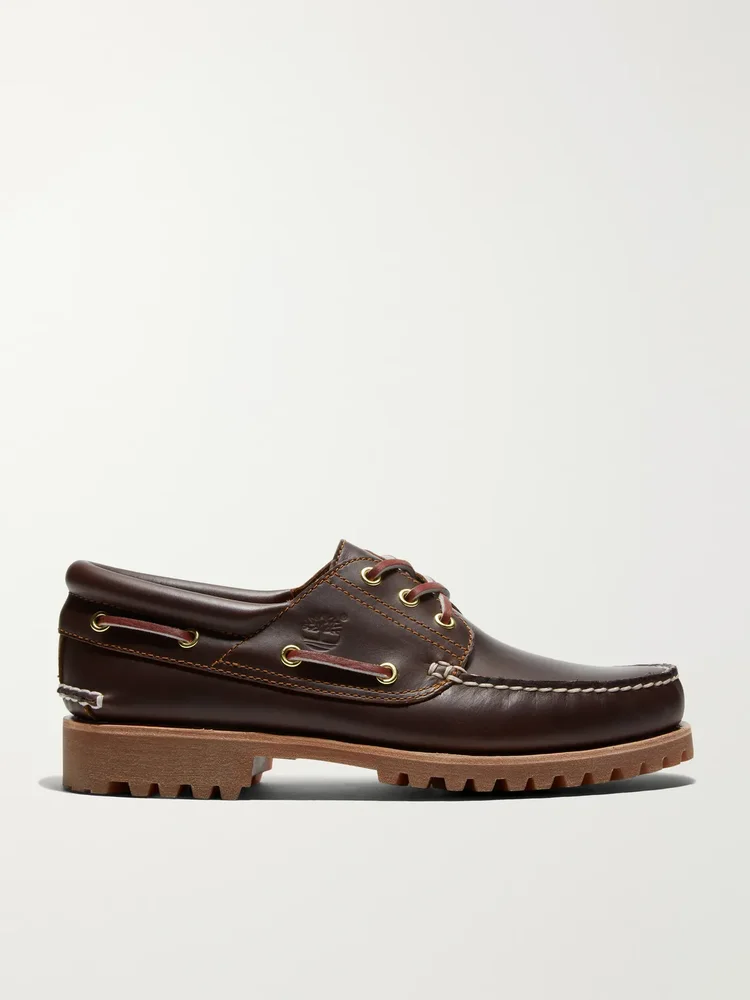Authentic 3-Eye Lug Leather Boat Shoes