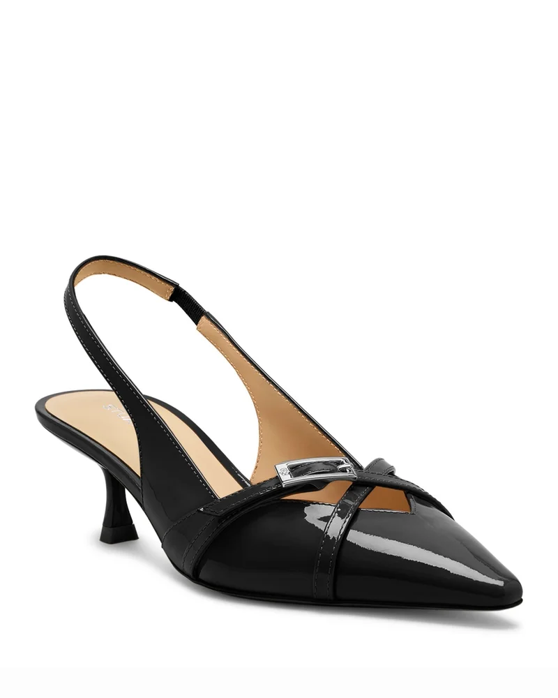 Georgie 50 Slingback Pumps in Black