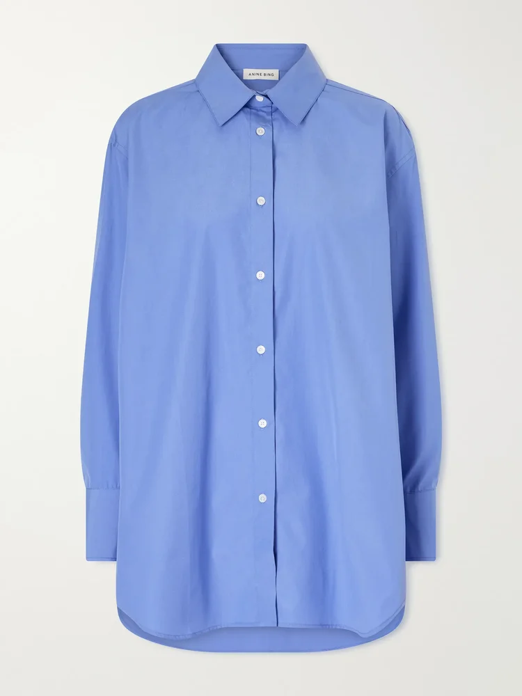 Plaza cotton-poplin shirt