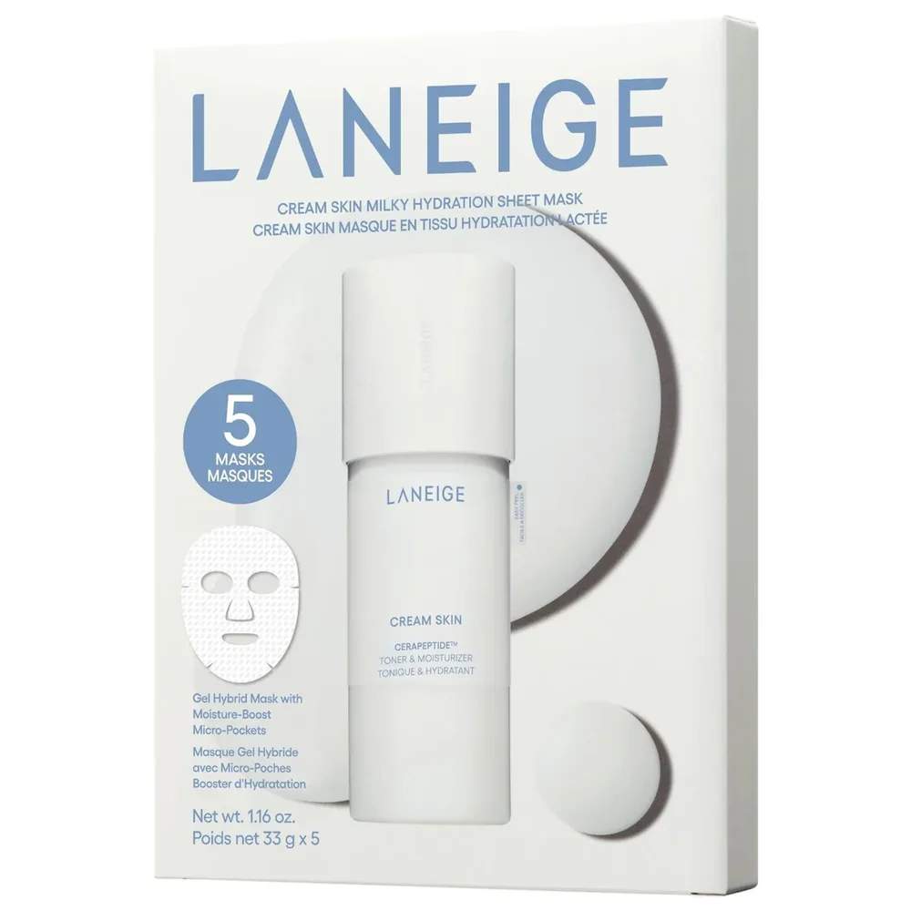 Cream Skin Milky Hydration Sheet Mask with Ceramides & Peptides