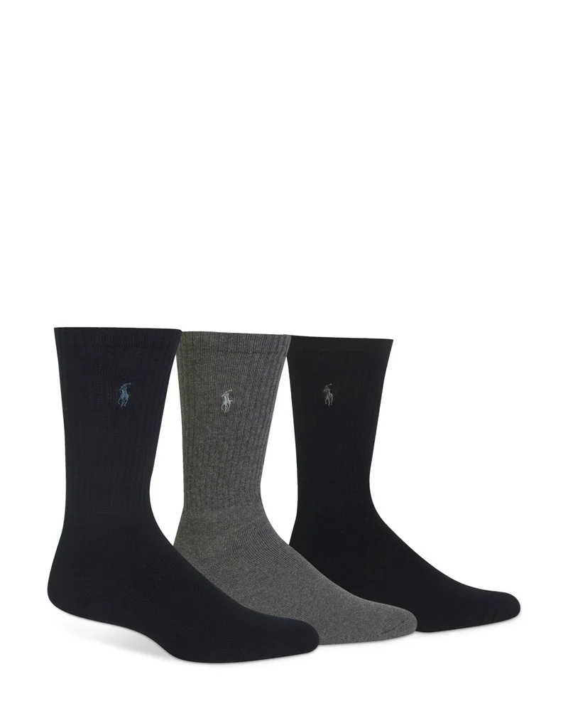Assorted Cushioned Crew Socks - Pack of 3