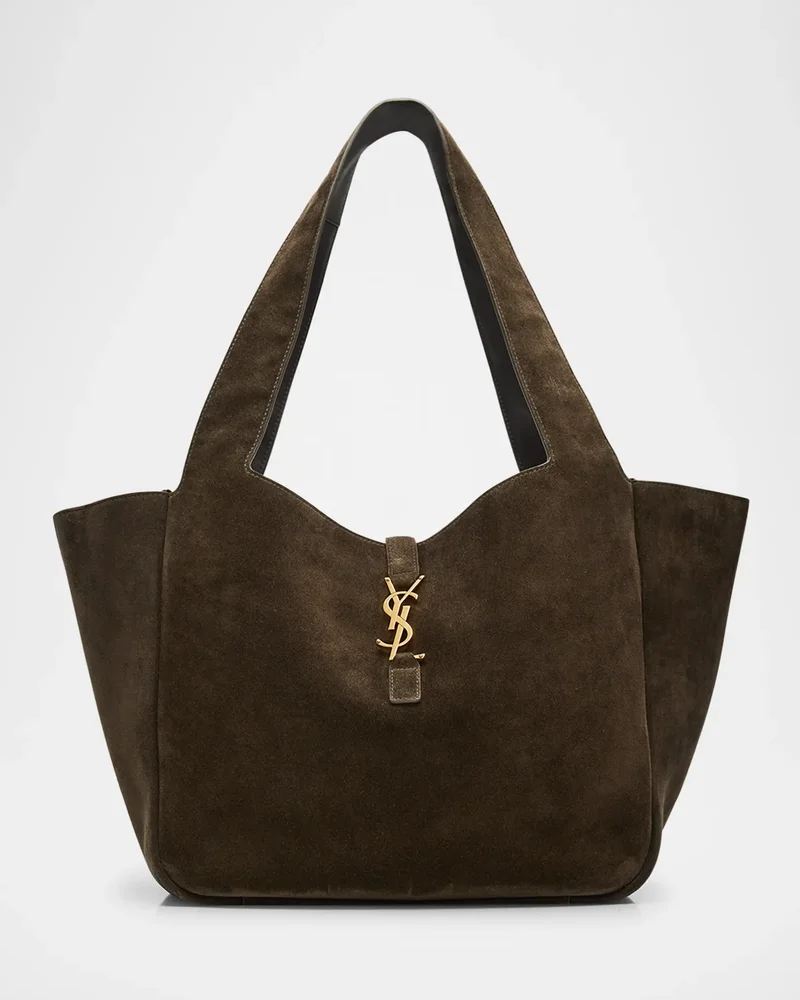 Saint Laurent Le 5 À 7 Bea YSL Cabas Tote Bag in Suede