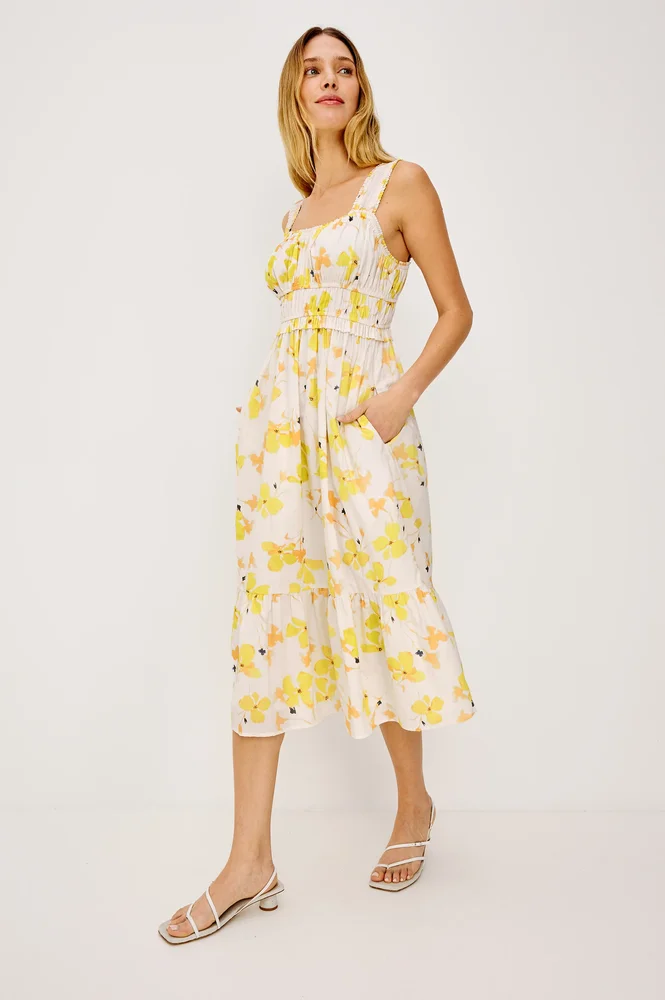 RAFAELLA DRESS - TOSSED DAFFODILS