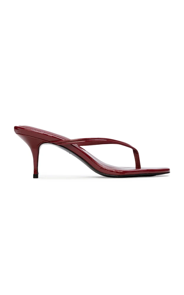 Marci Patent Leather Thong Sandals