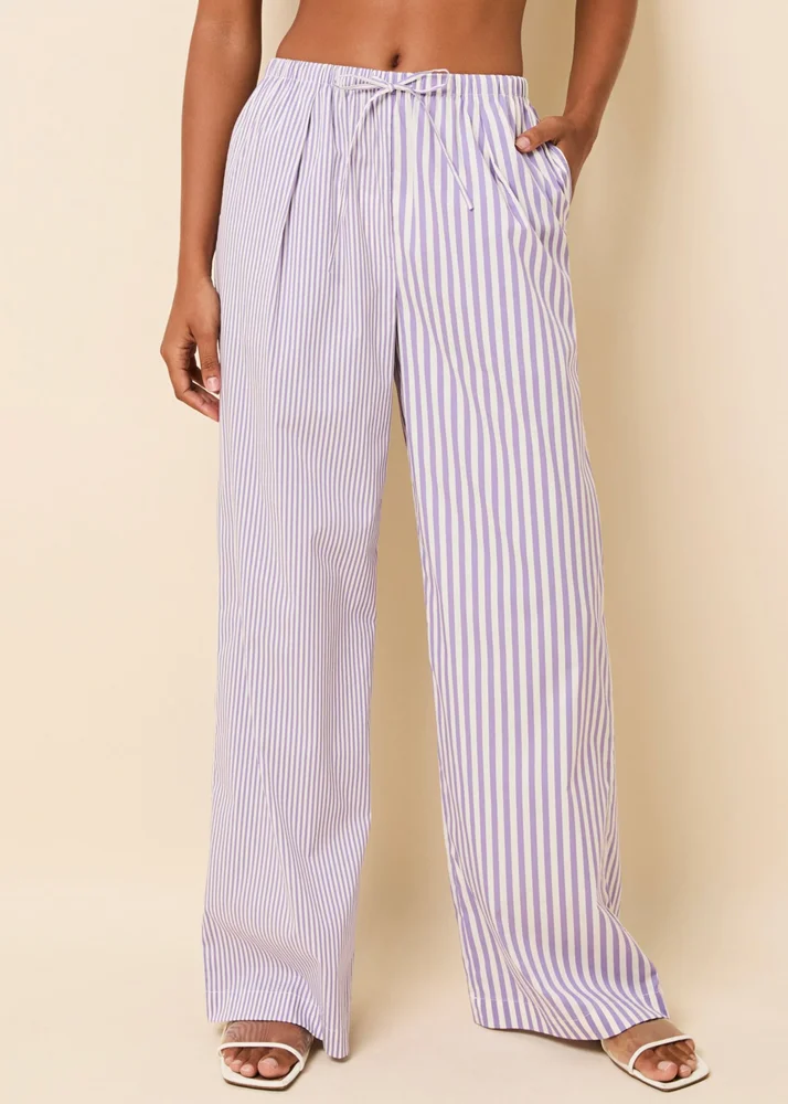 Solid & Striped Ashling Pant Ultra Violet Stripe