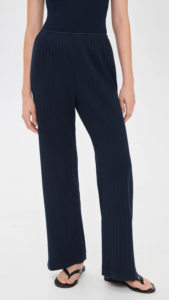 The Pointelle Simple Crop Pants