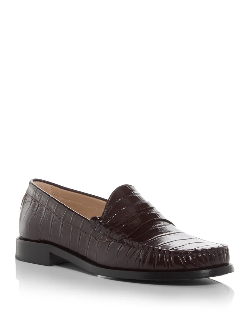 Lottie Embossed Loafers