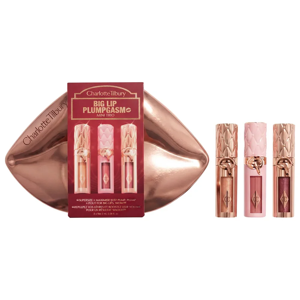 Mini Big Lip Plumpgasm Plumping Lip Gloss Trio Makeup Gift Set