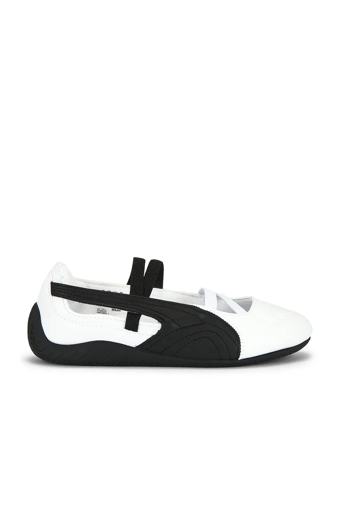 Speedcat Ballet Sneakers in Puma White Puma Black