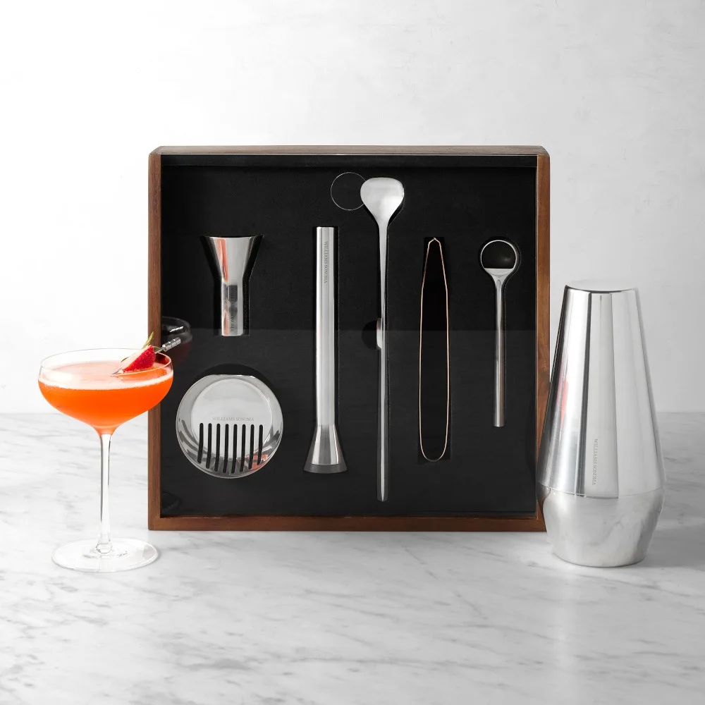 Signature Bar Tools Set with Display Case and Shaker