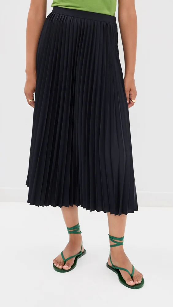 Pleated Sunray Skirt