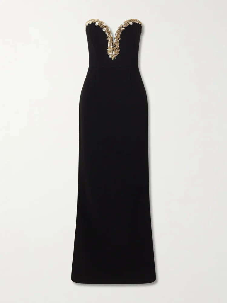 Alexandrite embellished cady gown