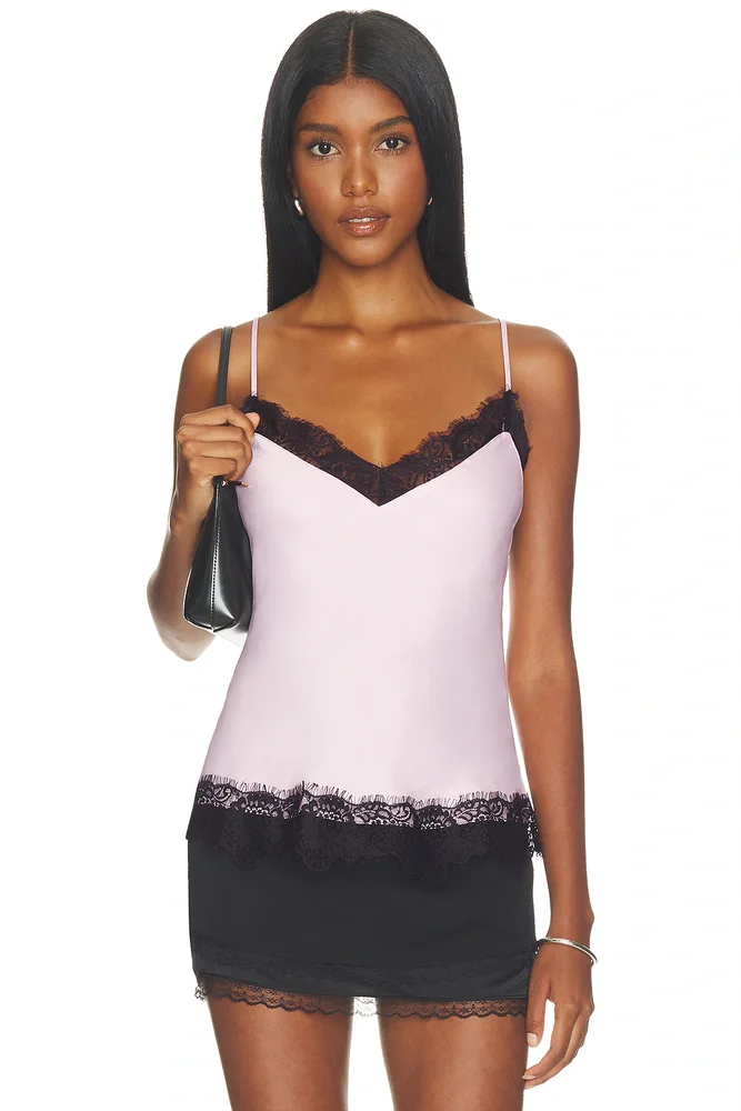 Lace Trim Cami Top