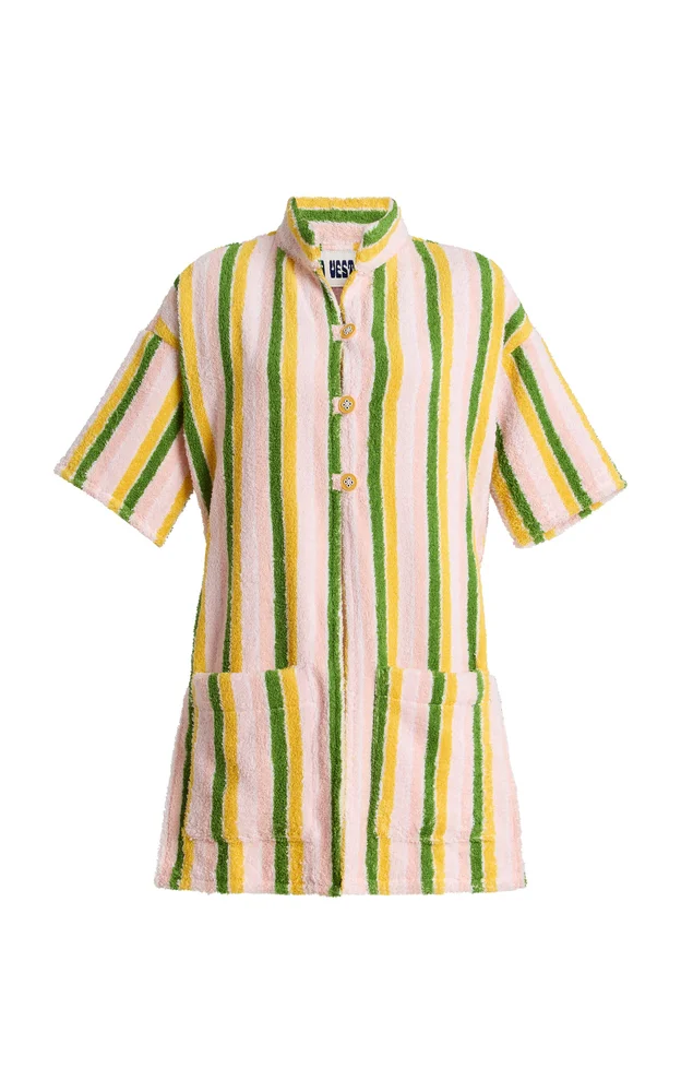 Exclusive Ship Wheel Striped Cotton Shirt