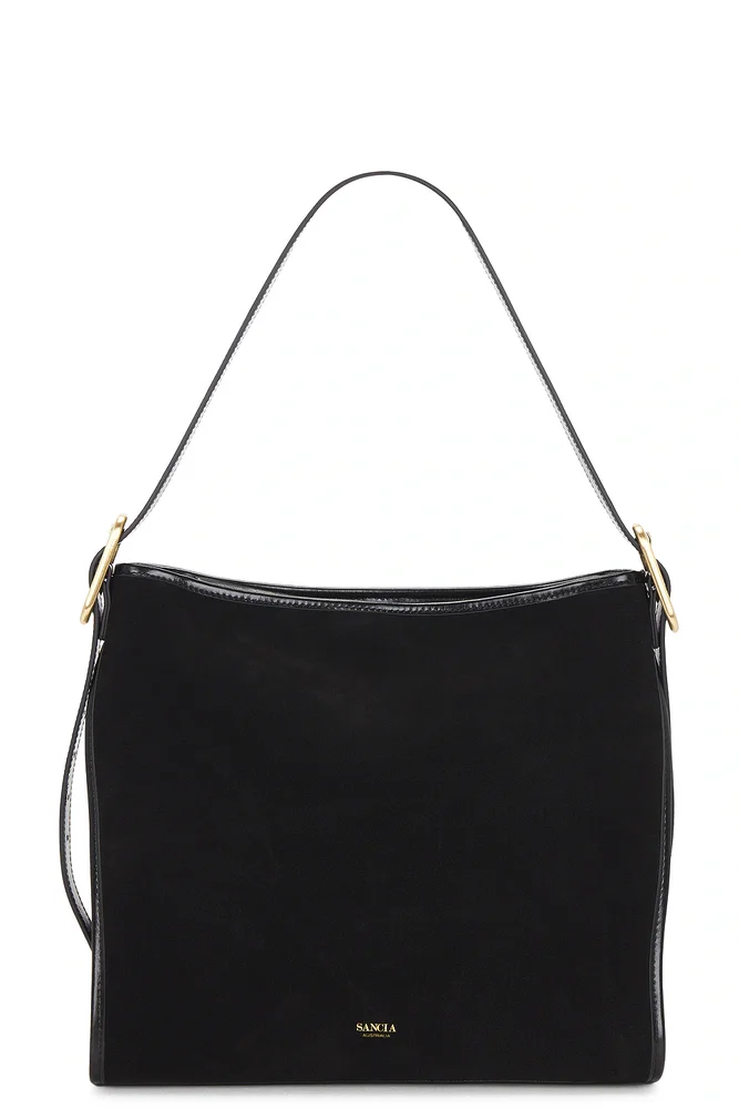 Structured Cowhide Shoulder Bag